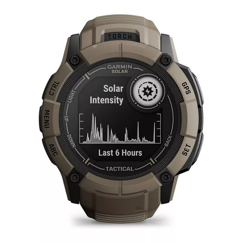 Garmin Instinct 2X Solar Tactical Edition 2,79 cm (1,1) MIP 50 mm Digital 176 x 176 pikseļi Skārienekrāns Zaļš GPS (satelīts)
