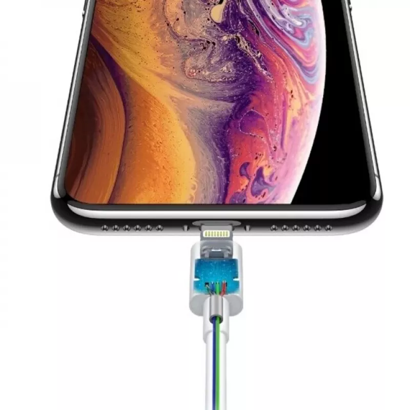 USB-C uz Lightning kabelis Devia Smart Series PD 18W — balts, MFi sertificēts