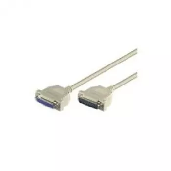 Wentronic Goobay savienojuma kabelis D-SUB, pelēks, 1,8 m - D-SUB/IEEE 1284 spraudnis (25 kontaktu) > D-SUB/IEEE 1284 ligzda (25 kontaktu) (50541)