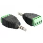 savienotāju adapteris DeLOCK 65453 3,5 mm 4 kontaktu melns/zaļš