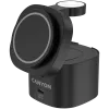 Canyon 4 in 1 bezvadu uzlādes statīvs, 30W max, izmērs: 70x70x70.3mm, svars: 414g, ar 65W lādētāju un 1M kabeli, melns