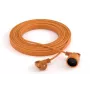 Extension kabelis Acar PS-2P 2G1.5 20 m — 2‑conductor 1.5 mm² outdoor/indoor lead, Type F plug, 16 A fuse, oranža