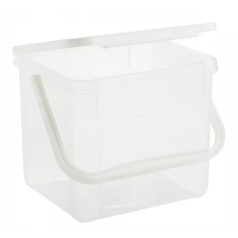 Tvertne tīrīšanas šķidrumiem Rotho Basic 4,5 L modelis 1770201100RP, caurspīdīgs tehnopolimērs ar vāku un pakarināšanas atveri