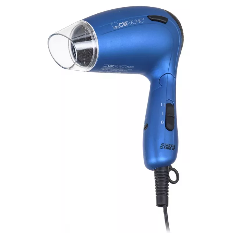 Clatronic HTD 3429 ceļojumu matu žāvētājs 1300 W, zils