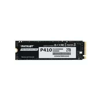 Cietvielu disks PATRIOT P410 2 TB M.2 NVMe, 2000 GB, M.2 formas faktors