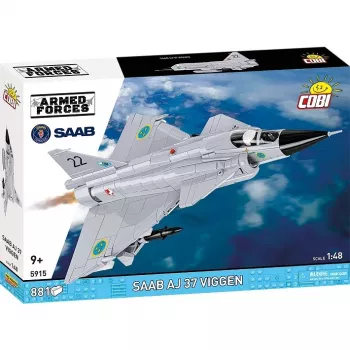 Cobi Blocks Saab AJ 37 Viggen 881 elementu konstrukciju komplekts