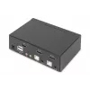 KVM slēdzis Digitus 2 pieslēgvietu viens displejs 4K HDMI