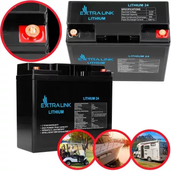 Extralink uzlādējamā baterija LiFePO4 24000 mAh 12.8 V