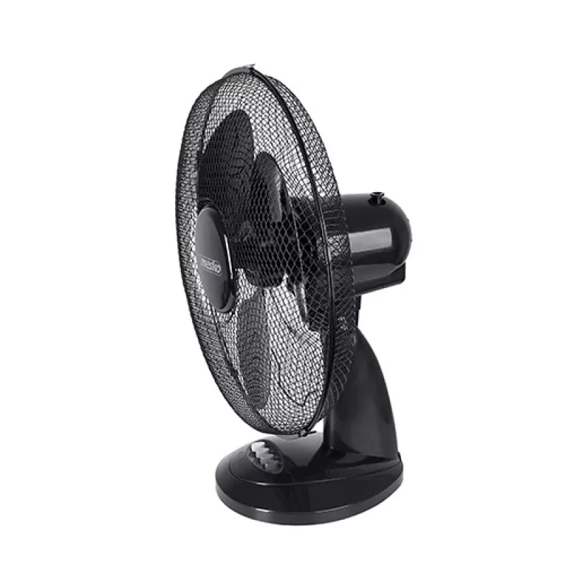 Mesko | Ventilators | MS 7308 | Galda ventilators | Melns | Diametrs 23 cm | Ātrumu skaits 2 | Oscilācija | 30 W | Nē