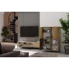 KAMARO 4DK plāns/GŁ ozols ARTISAN DISPLAY CABINET