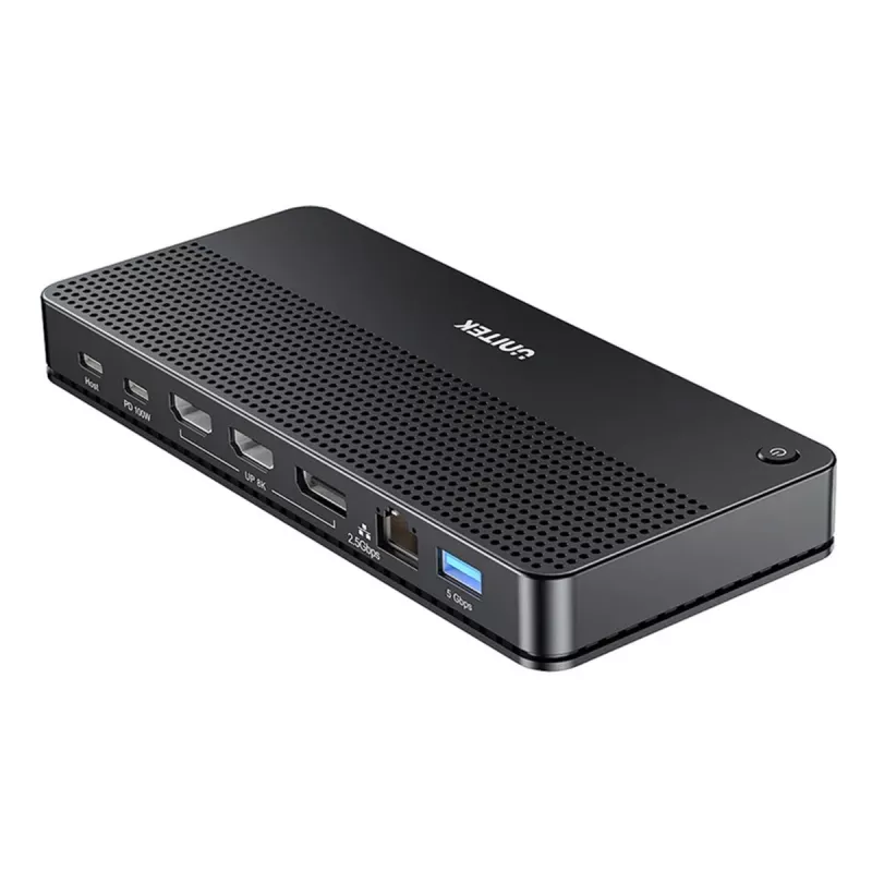 Dokstacija UNITEK D1104A01 USB4 vadu 100W strāvas padeve