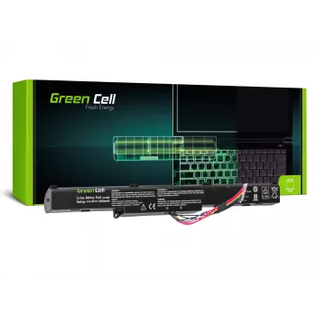Akumulators zaļa Cell AS77 ASUS klēpjdatoriem — Li-Ion 15 V, 2200 mAh, 4 elementi, melna