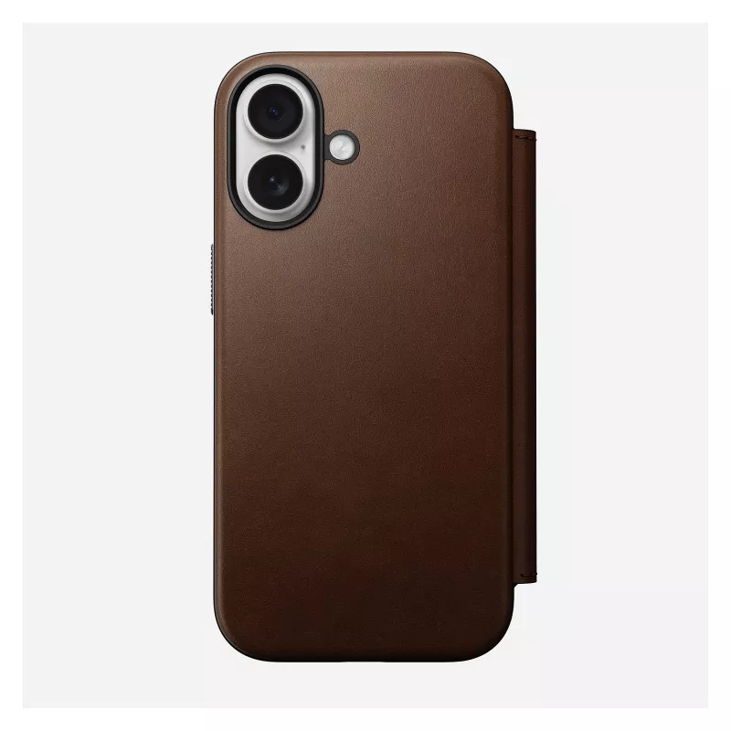 Folio stila telefona maciņš Nomad NM014209858 Apple iPhone 17, 16 cm (6,3 collas), brūns, 4 karšu kabatiņas
