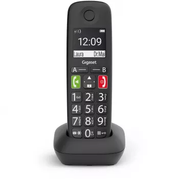 Gigaset Hearing Aid.DECT E290HX papildu bezvadu klausule, melna