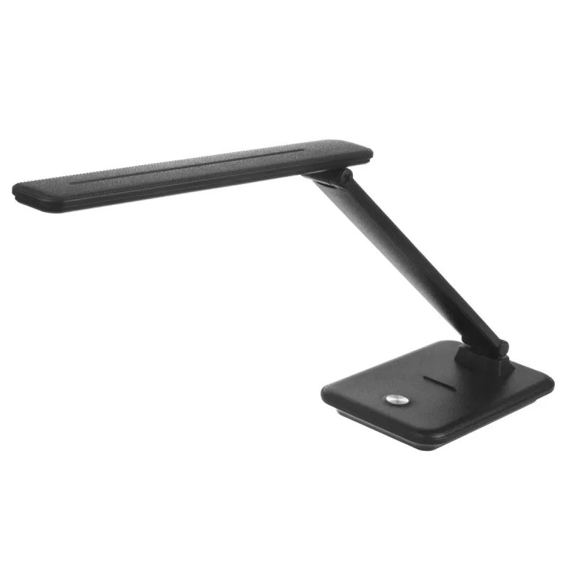 Galda LED lampa MACLEAN MCE614B — regulējama spilgtuma, salokāma regulējama svira, 9W, 3000K/4500K/6500K, melna