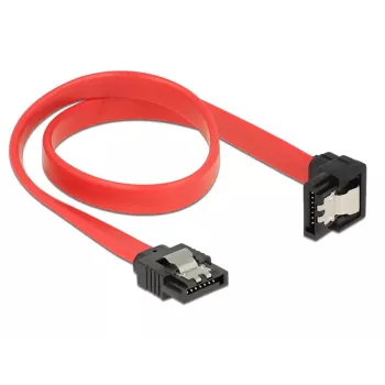 SATA kabelis DeLOCK 83978 0,3 m SATA 7-pin melns/sarkans