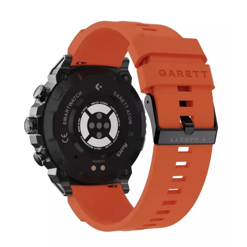 Smartwatch Garett Atom Melns Steel