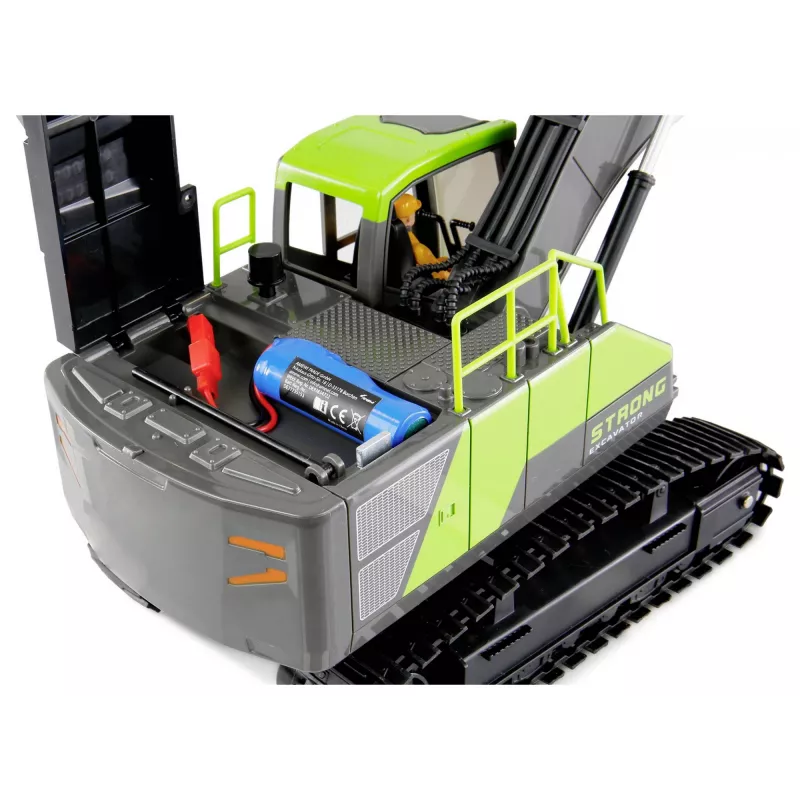 RC ekskavators Amewi G071E mērogā 1:18 ar elektrisko dzinēju, Li-Ion 500 mAh