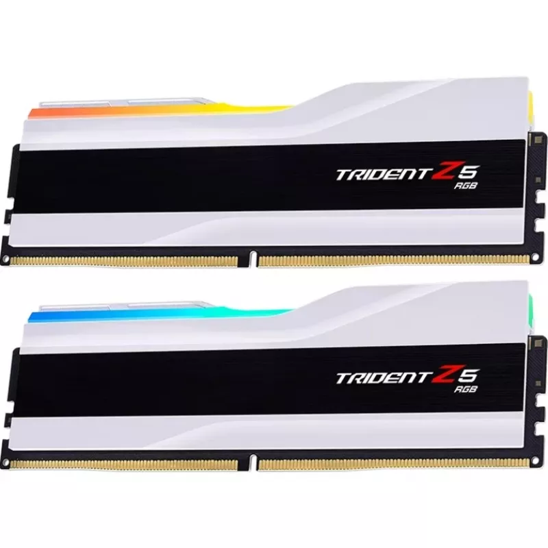 DIMM 32 GB DDR5-6400 (2x 16 GB) Dual-Kit, atmiņa balta, F5-6400J3039G16GX2-TZ5RW, Trident Z5 RGB, INTEL XMP