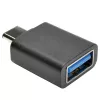 Eaton Tripp Lite Series USB 3.1 Gen 1.5 Adapter USB-C uz USB Type A M/F 5 Gbps planšetdatoram viedtālrunim - USB adapteris - USB Type A (W) uz 24 kontaktu USB-C (M) - USB 3.1 - Melns (U428-000-F)