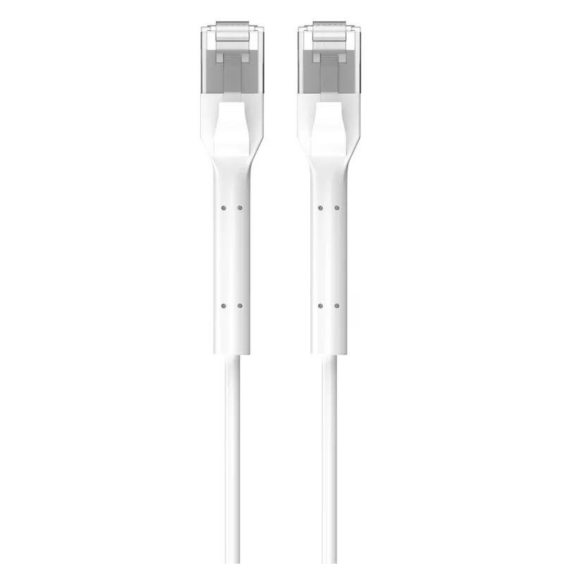 Patchcord cat.6 U/FTP 1Gbps vara vītā pāra tīkla kabelis, pārrauts gals 2m balts
