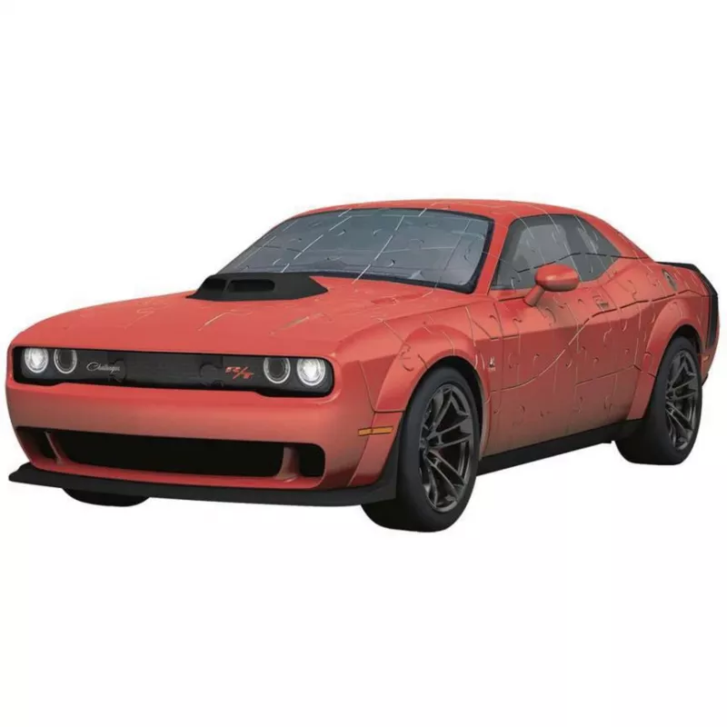 3D puzzle Ravensburger Dodge Challenger R/T Scat Pack Widebody – Iconics sērija, modeļa kopija