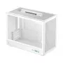 Datora korpuss DeepCool CH160 PLUS WH Small Form Factor balts, microATX, rūdīts stikls, USB-C