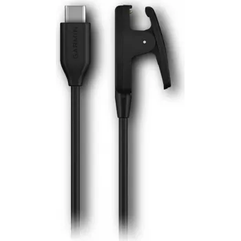 Uzlādes kabeļa klips GARMIN 010-13289-00 USB-C melns saderīgām Garmin ierīcēm