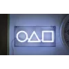 Galda un piekaramā lampa Paladone LED neona gaisma Squid Game dizains PP13775SG