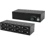 Seriālais uz USB adapteris, Exsys EX-13078 — USB 2.0 uz 8× RS-232 portiem, FTDI mikroshēmojums, metāla korpuss