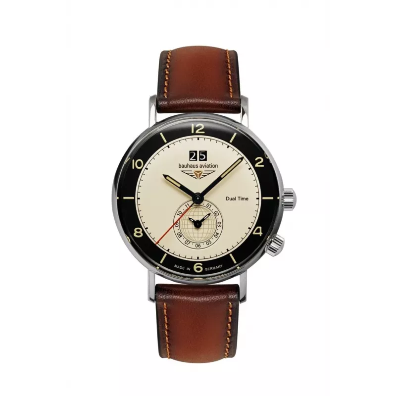 Pulkstenis bauhaus Aviation Vintage Pilot 41 mm