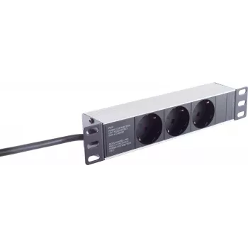 Power Extension S/CONN 09-26935 2 m 3 AC Outlet Indoor Melns