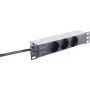 Power Extension S/CONN 09-26935 2 m 3 AC Outlet Indoor Melns