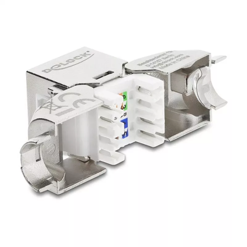 RJ45 Keystone modulis Cat.6A bezinstrumentu 90° DELOCK 90800
