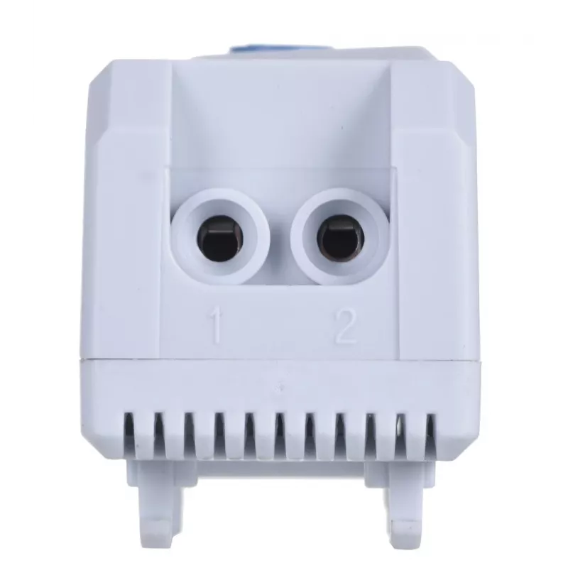 Termostats Alantec KTS, rotējoša vadība, IP20, plastmasas korpuss, pelēks, -45–70°C, 60×33×43 mm
