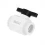 Lodveida ventilis Barrow TLQFS-V1 10 mm G1/4, balta/melna apdare