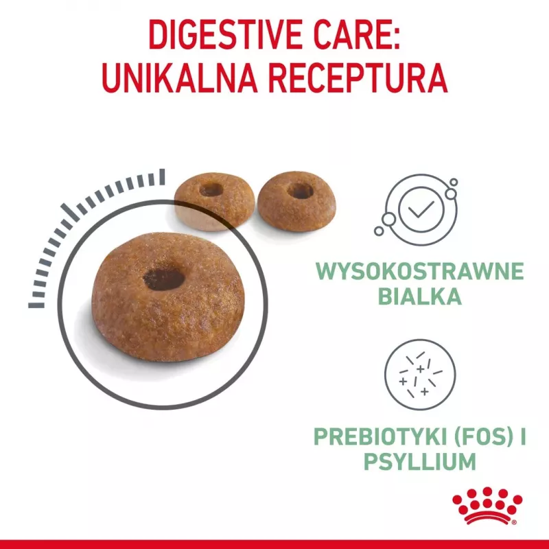 Sausā kaķu barība Royal Canin Digestive Care 4 kg — pieaugušiem kaķiem, putnu gaļa, gremošanas atbalsts
