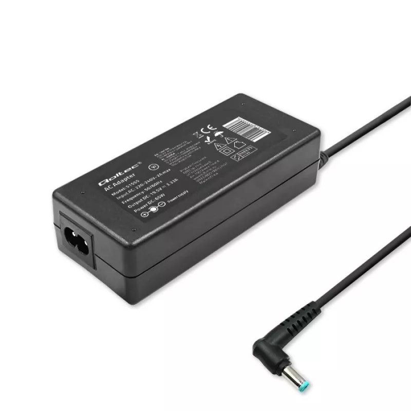 Barošanas adapteris Qoltec 51555 iekštelpām 65 W melns