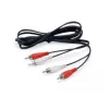 Equip 147094 audio kabelis 2,5 m 2 x RCA Melns