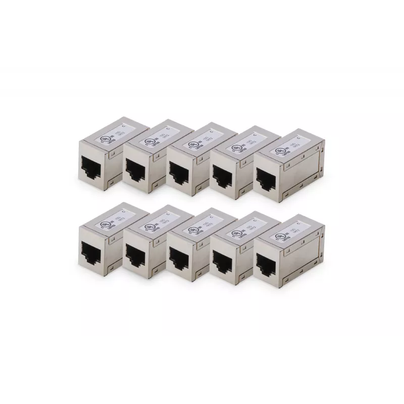 Digitus CAT 6 modulārie savienotāji, ekranēti, 10 gab., RJ-45 zelta kontakti