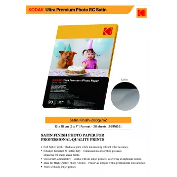 Kodak Ultra Premium Photo Paper 280g Satin 13 x 18 cm 20 loksnes