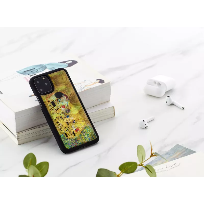 Viedtālruņa maciņš iKins iPhone 11 Pro — melns, aizsargājošs mīksts vāciņš