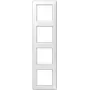 Slēdžu rāmja panelis Jung AS 584 WW Balts, duroplasts, 80.5 × 293.5 mm