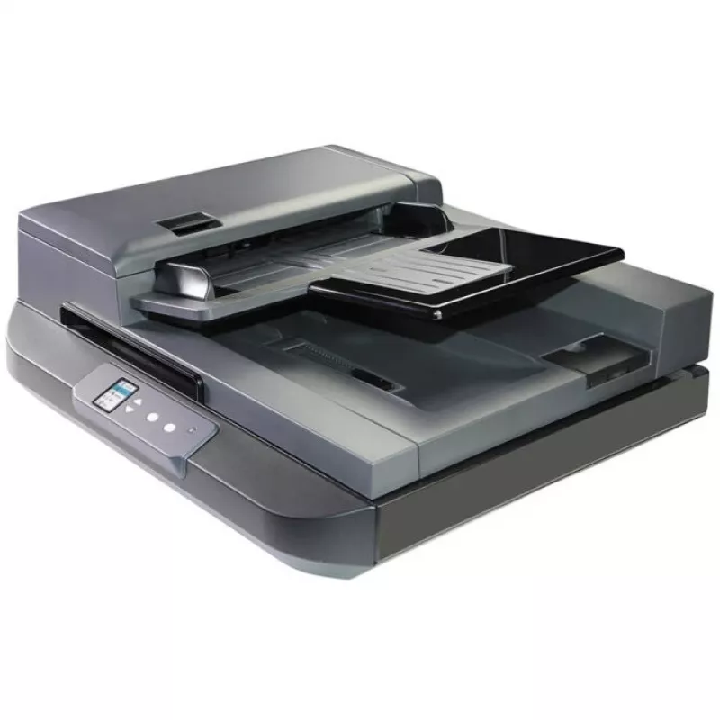 Plakanvirsmas un ADF skeneris Avision AD5800 — 1200 x 1200 DPI, A4, 100 lapu ADF, abpusēja skenēšana, LCD, balts