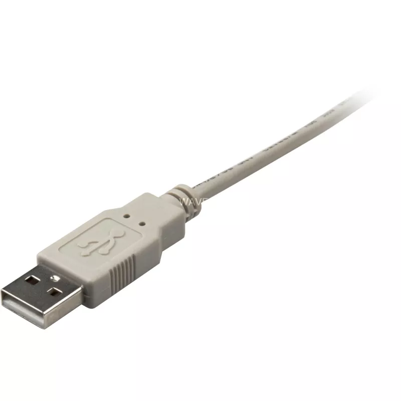 USB 2.0 kabelis, USB-A spraudnis > USB-B spraudnis (pelēks, 0,5 metri)