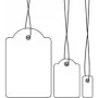 HERMA aukliņu marķējuma birkas - vārda uzlīmes - Balta - 7 x 15 mm - 1000 uzlīme(s) (6901)