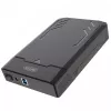 HDD/SSD korpuss Unitek Y-3035 — 2,5/3,5 collu SATA, USB 3.2 Gen 1 (USB Type-B), 6 Gbit/s, melns, maiņstrāvas adapteris
