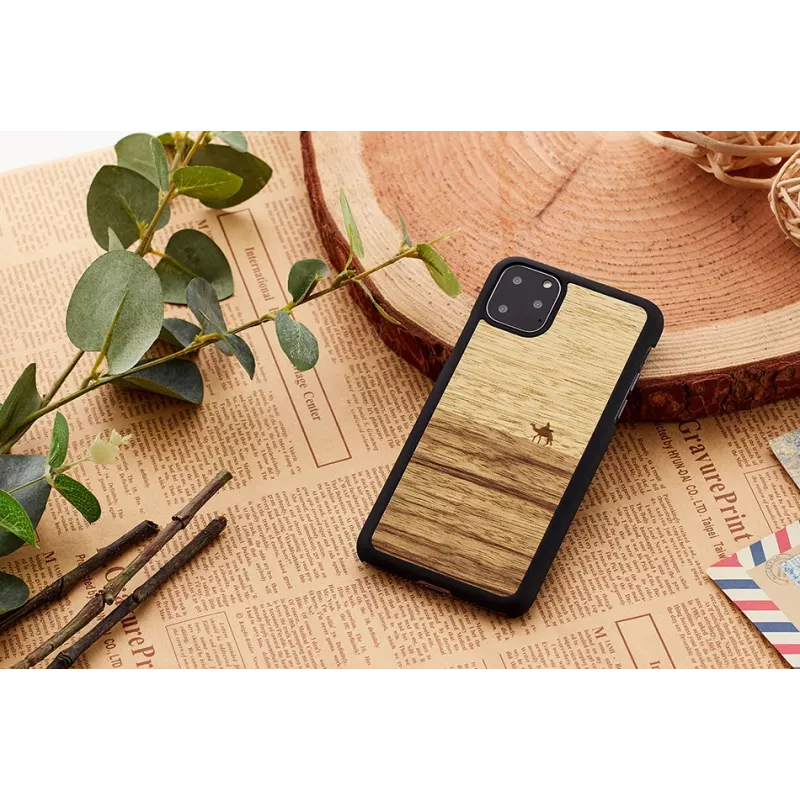 viedtālruņa maciņš man and wood iPhone 11 Pro — terra Melns