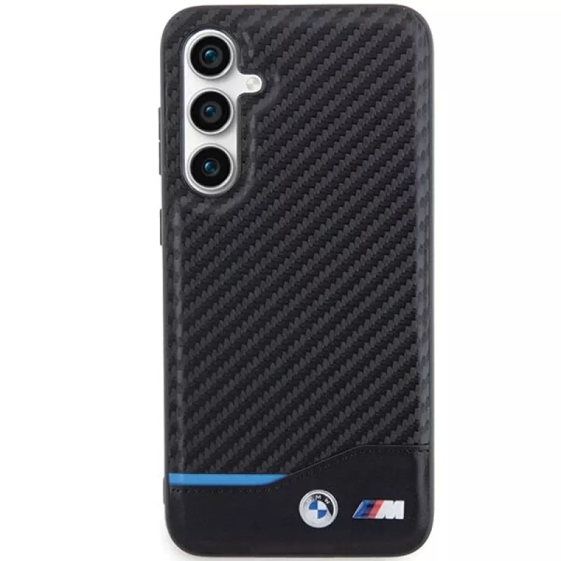 BMW | BMHCS23FE22NBCK | Aizmugures vāciņš | Samsung | Galaxy S23 FE | Ādas ogleklis | Melns