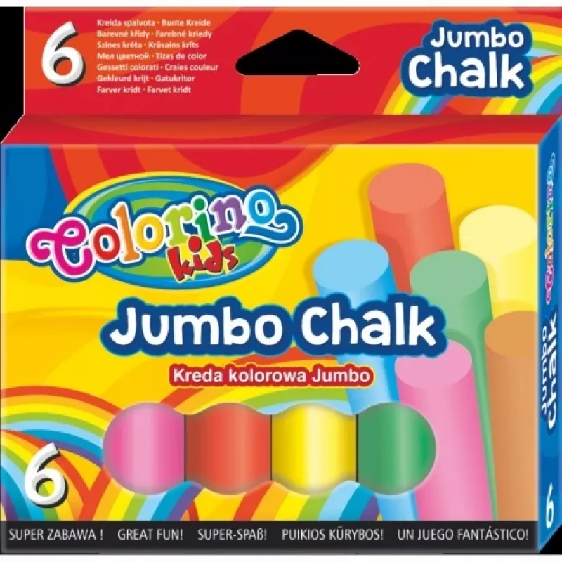 Colorino Kids JUMBO Krāsainie krītiņi 6 krāsas